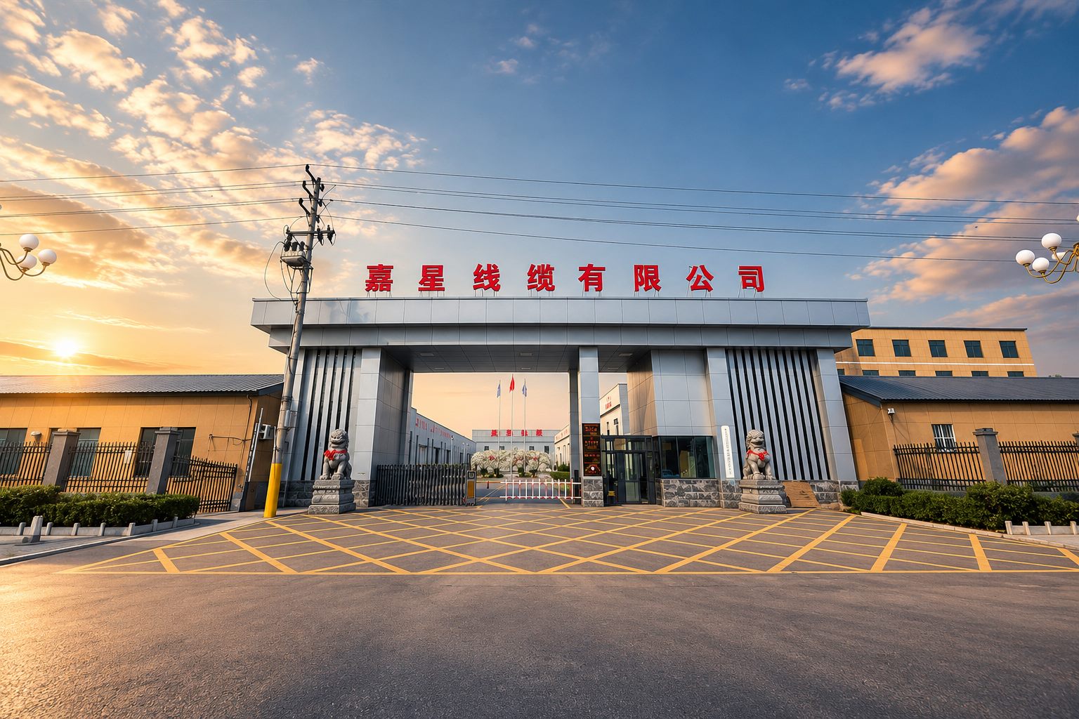 Main gate of Jiaxing Wire & Cable Co., Ltd.